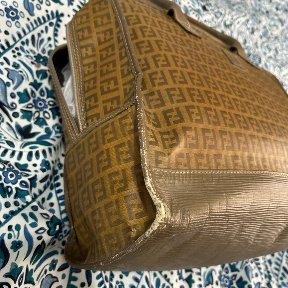 Fendi *project* Tan and Brown Men's Briefcase